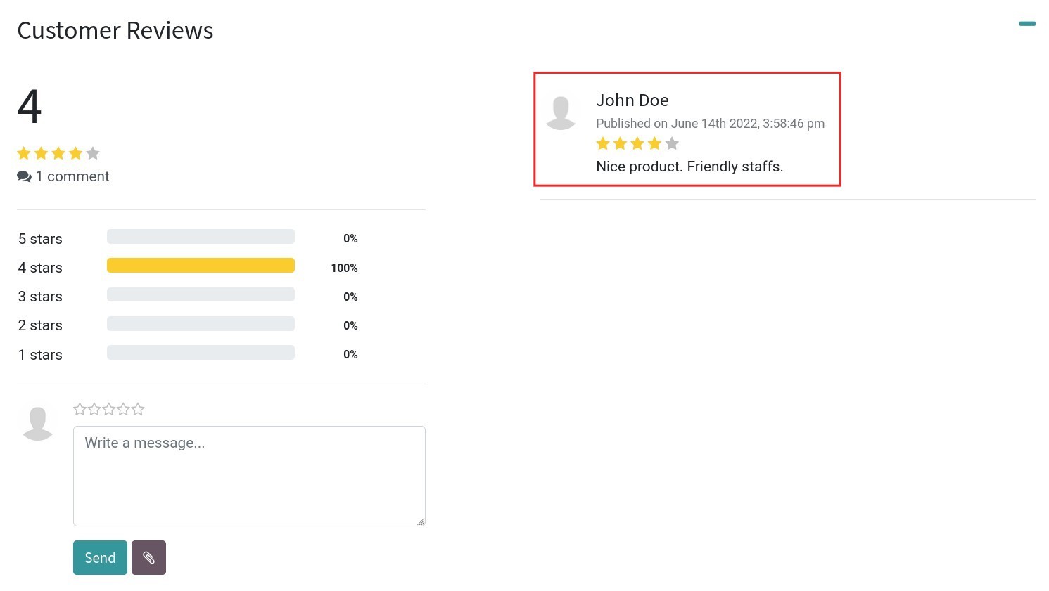View the rating information