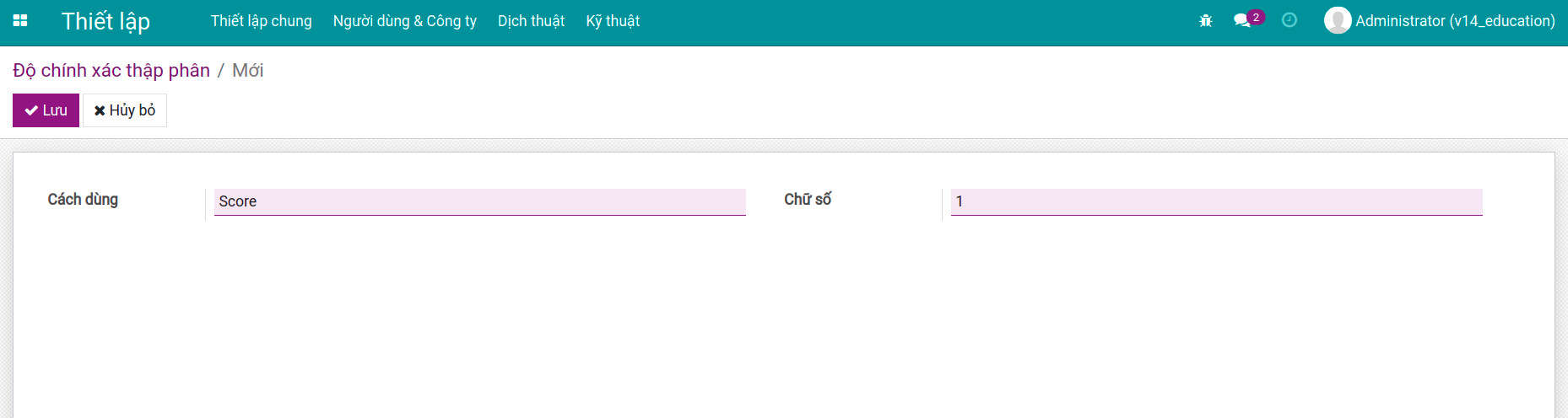 độ chính xác thập phân