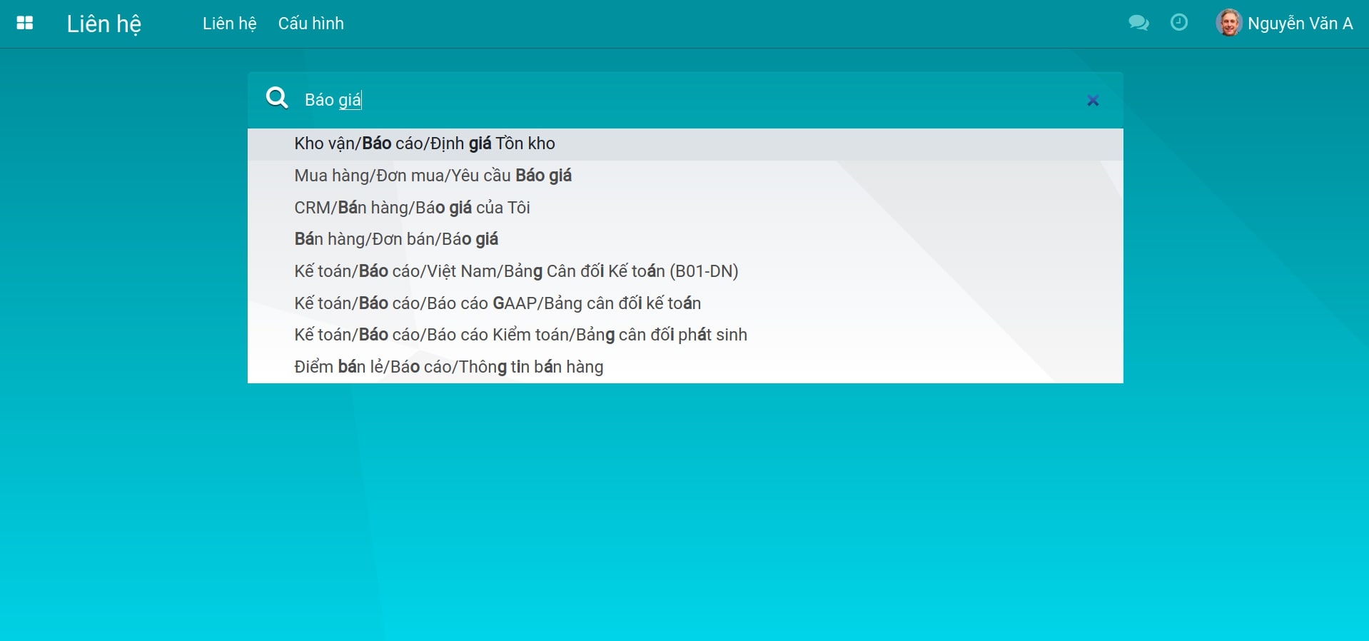 Tìm kiếm trên trang chủ Viindoo