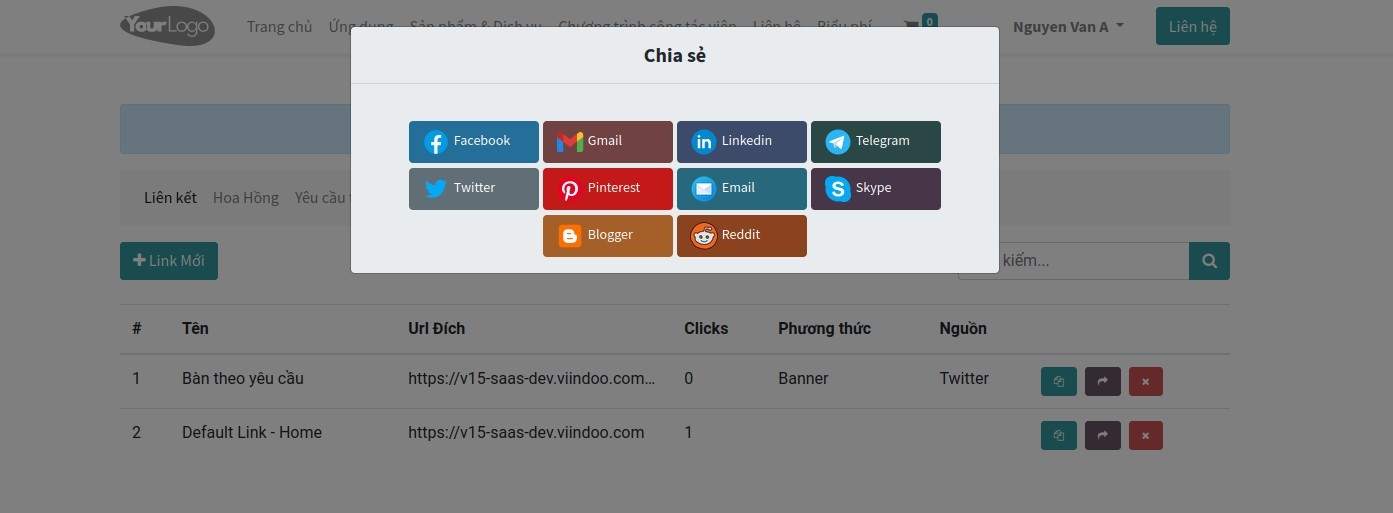 Chia sẻ affiliate link qua các nền tảng xã hội