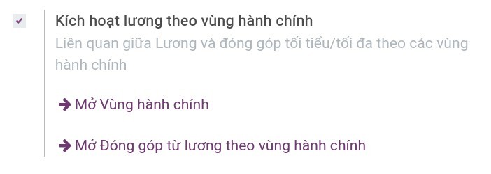 Lương theo vùng hành chính Viindoo
