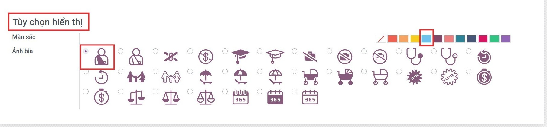 Tùy chọn hiển thị