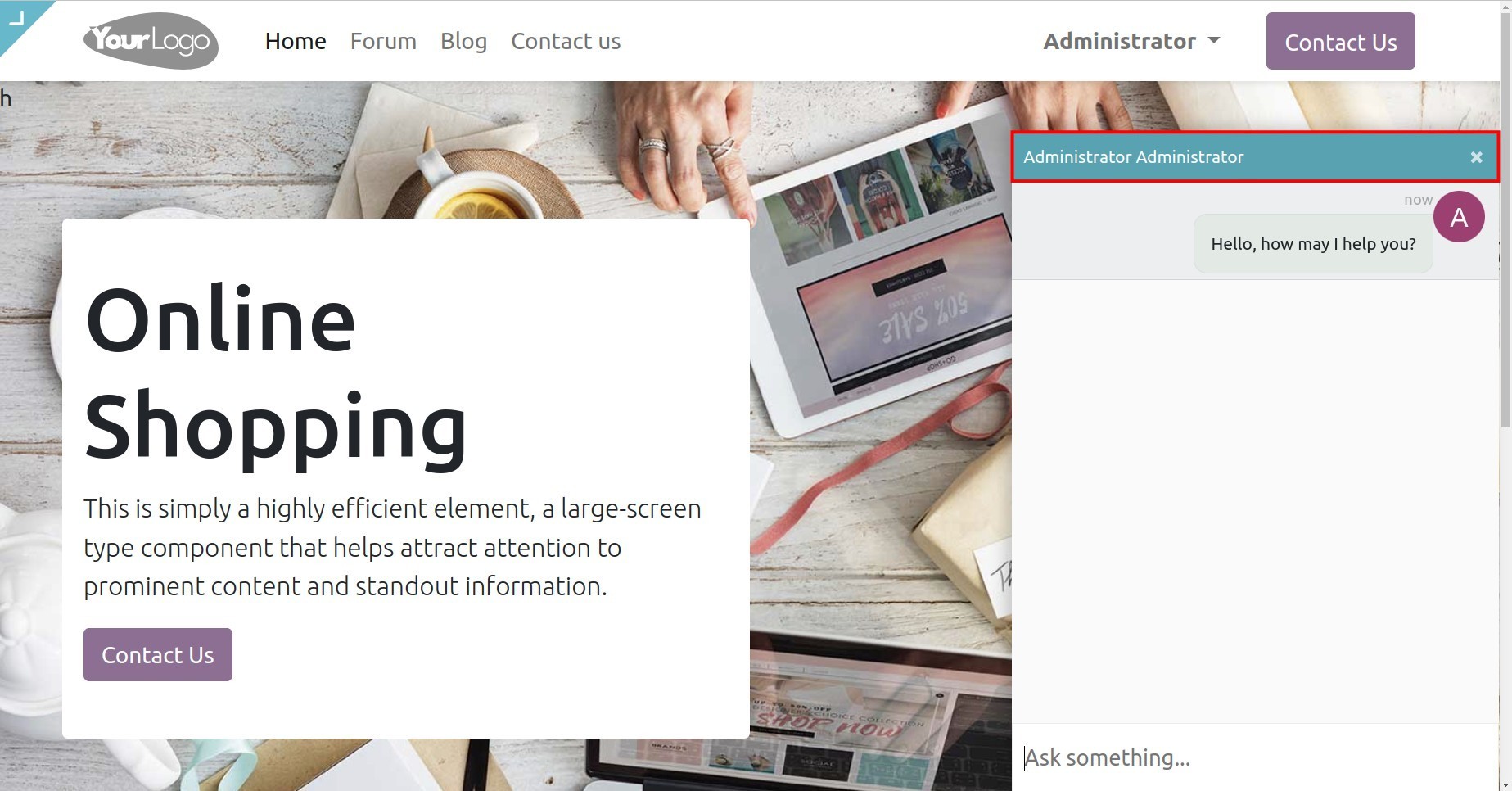 Show color on the chat box