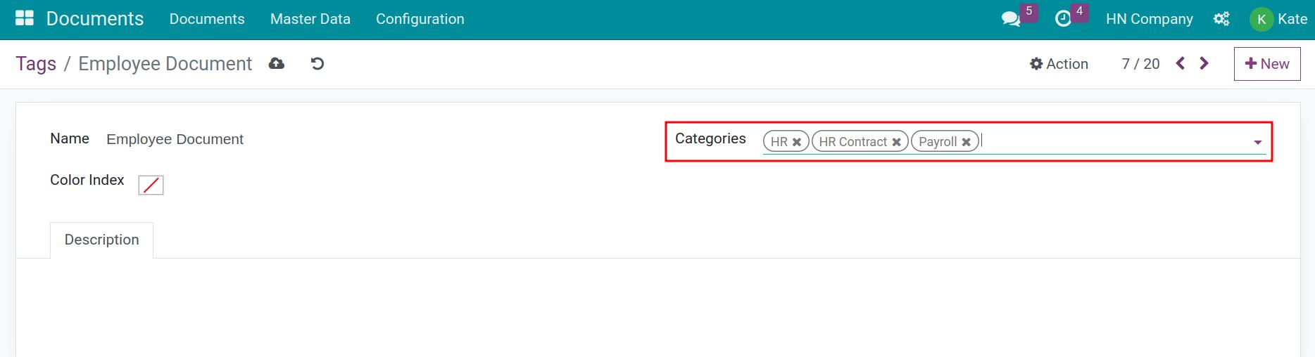 Add a tag to multiple tag categories in Viindoo
