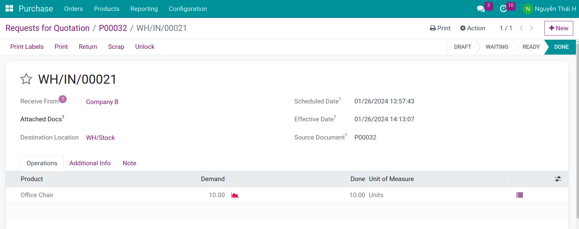 Stock the goods according to Putaway Rule Inventory Viindoo
