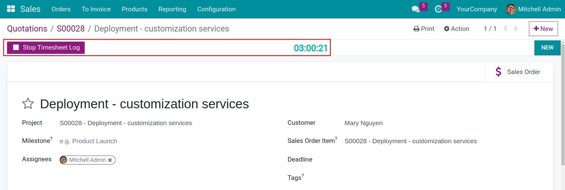 Enable automatic timesheets on Viindoo.