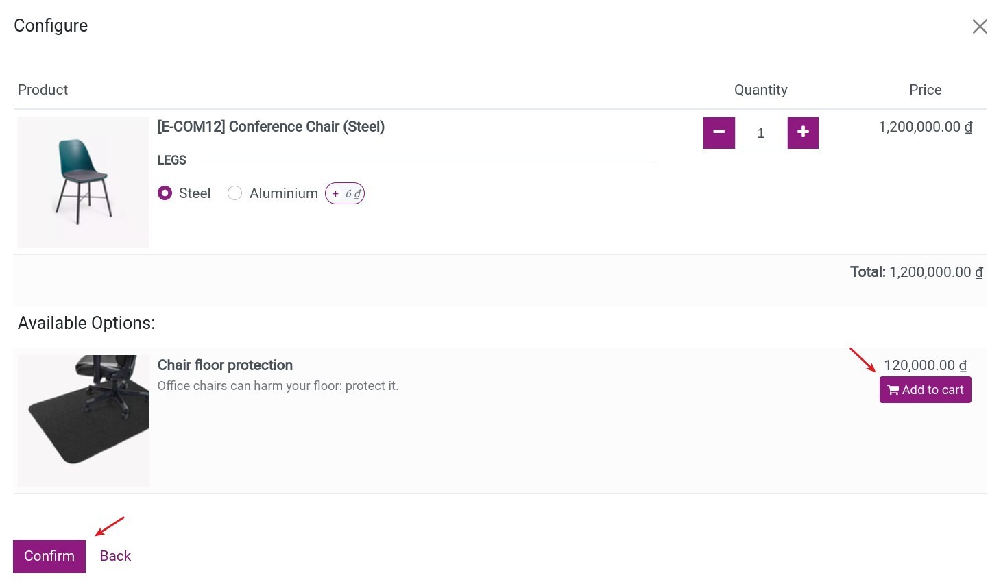 Create a sales order and choose a product - Viindoo.