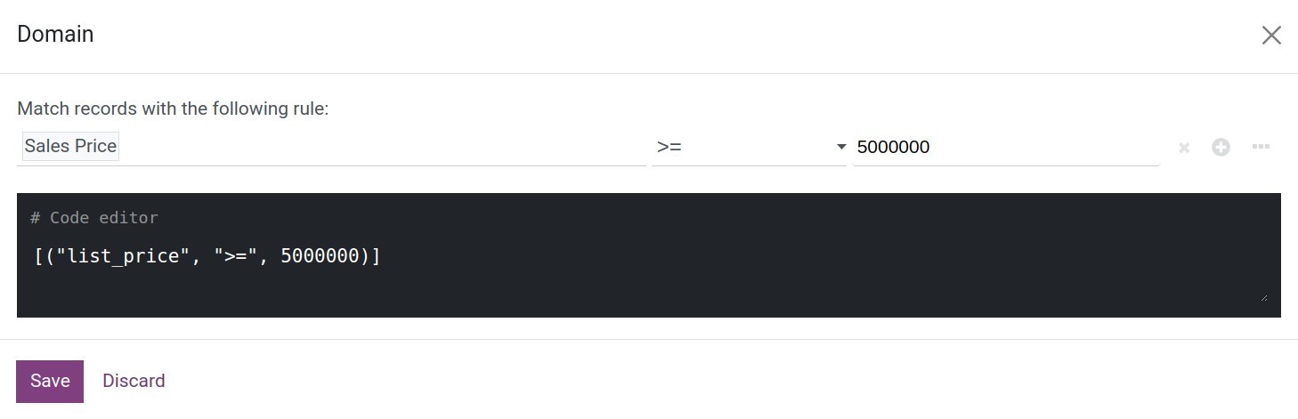 Add Promotion Program conditions