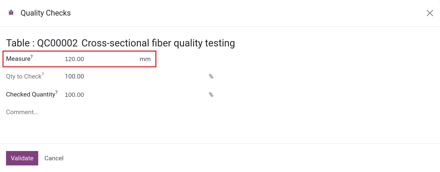 Measurements are in the tolerance range.