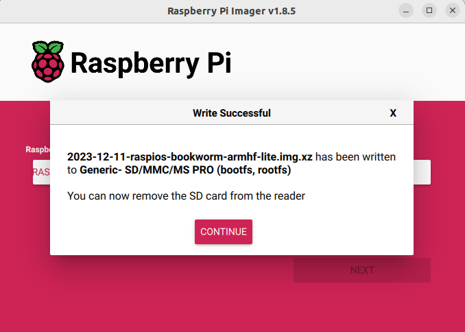 Notification after the operating system build is completed