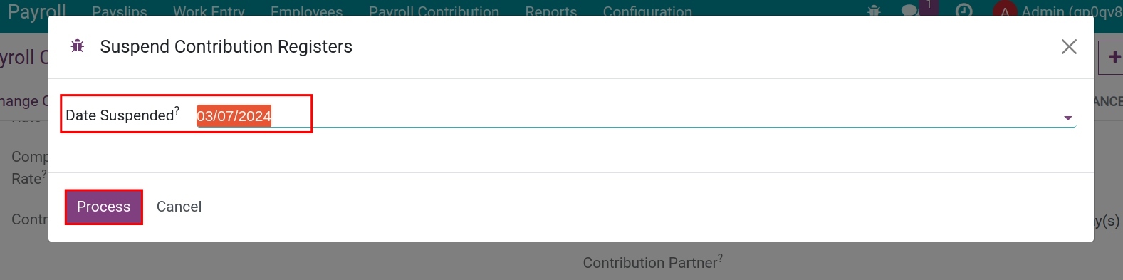Suspend the insurance contributions