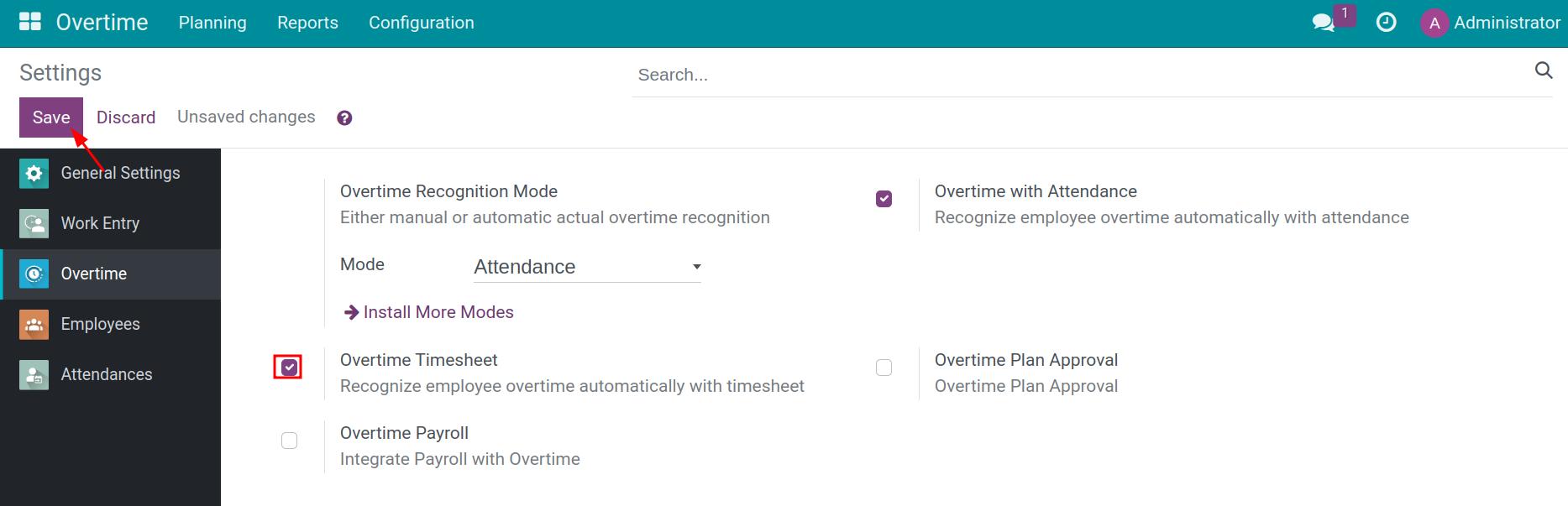 Overtime Timesheet