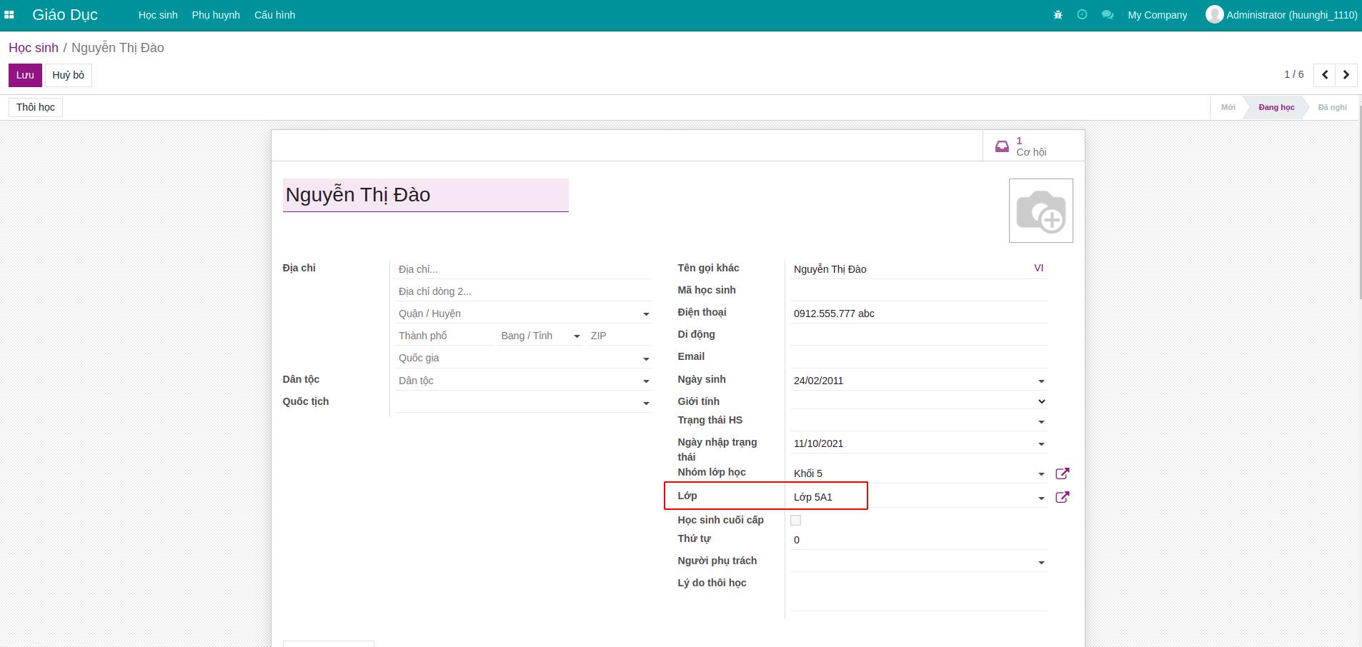 Kỹ thuật phát triển server-side sử dụng onchange