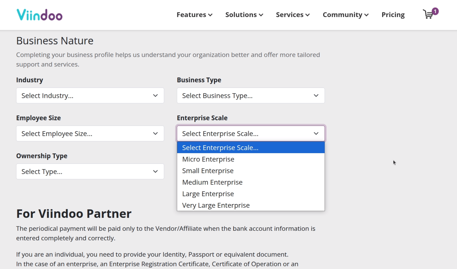 Enterprise Scale - Viindoo Portal