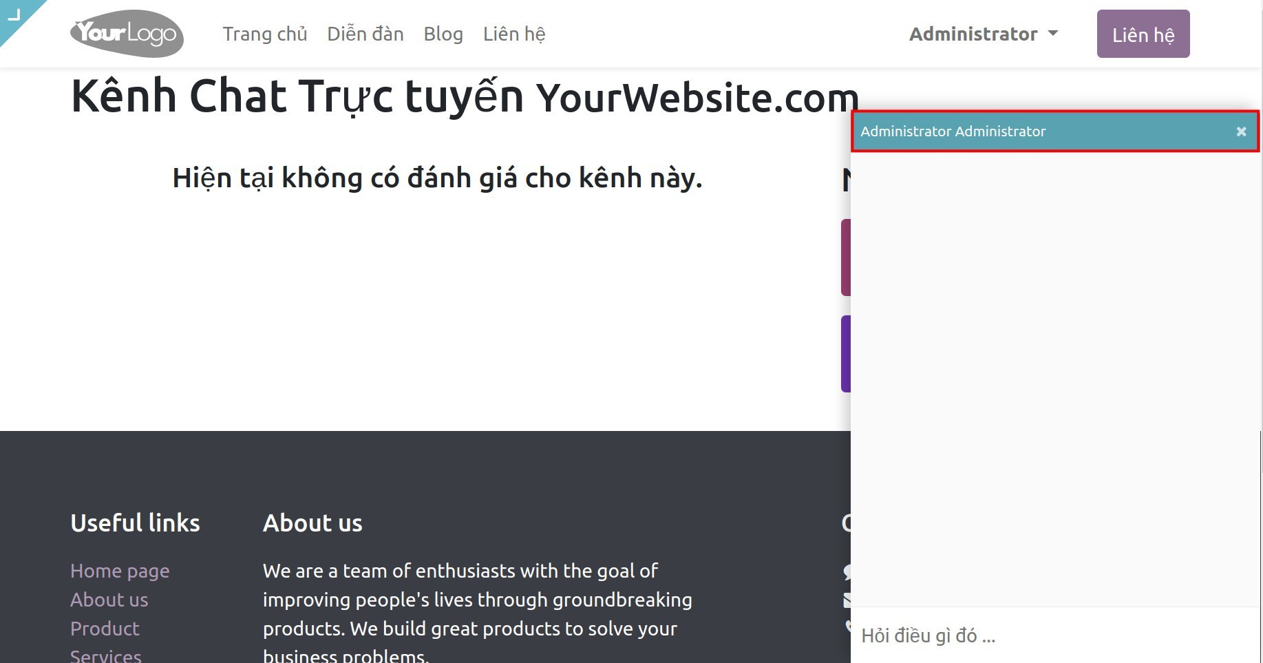 Hiển thị màu trên hộp chát