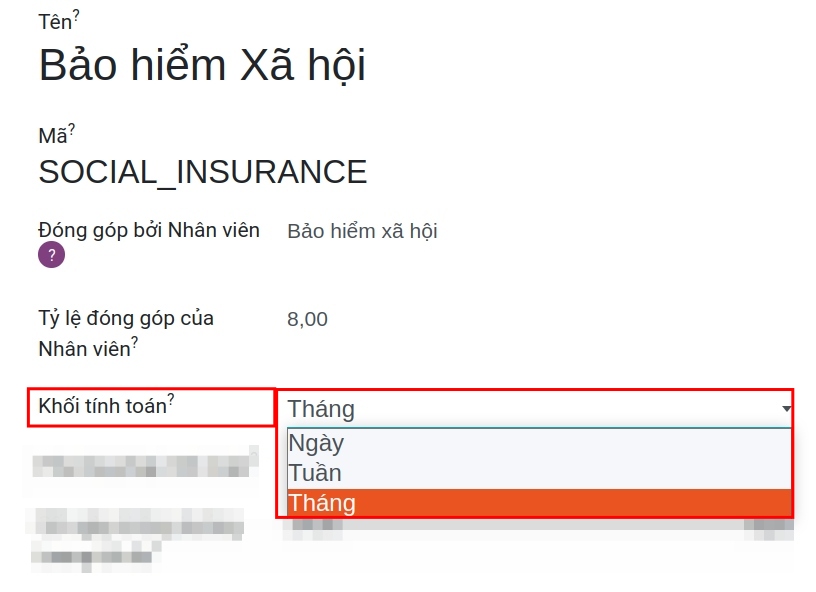 Các khối tính toán bảo hiểm