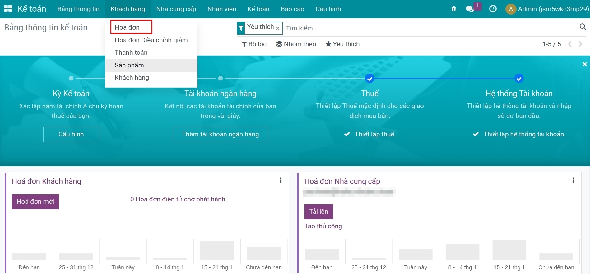Bước tạo hóa đơn bán hàng - Phần mềm kế toán Viindoo