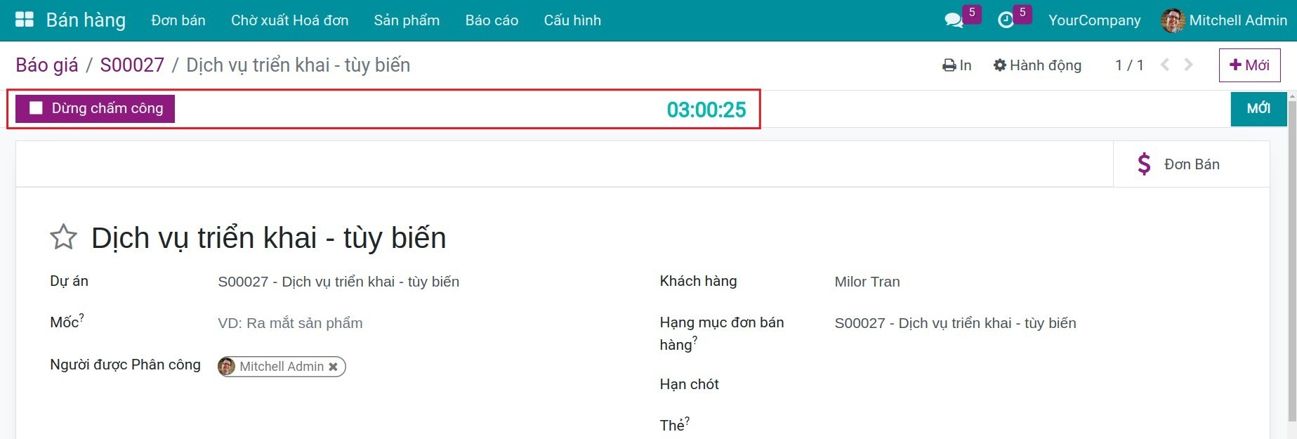 Kích hoạt chấm công tự động trên Viindoo.