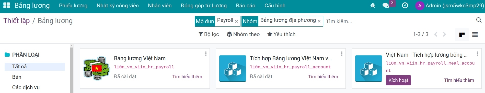 Bản địa hóa Bảng lương Viindoo