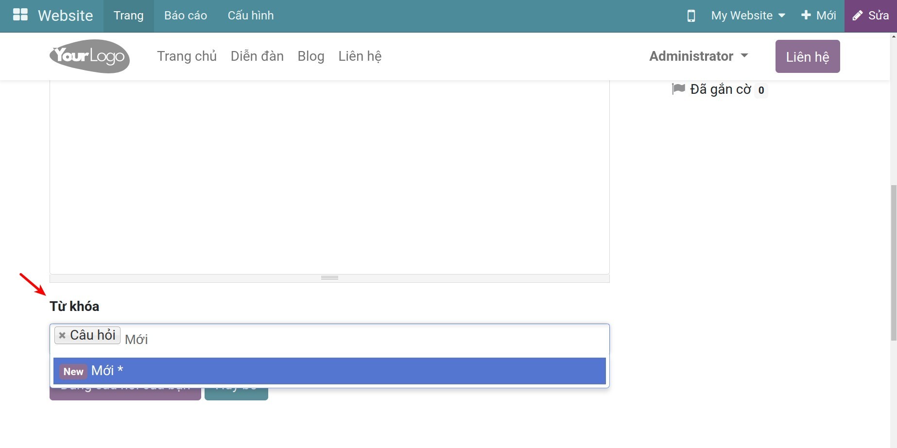 Sử dụng từ khóa.
