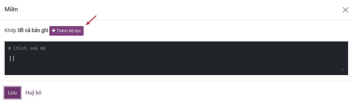 Thiết lập điều kiện chương trình khuyến mãi