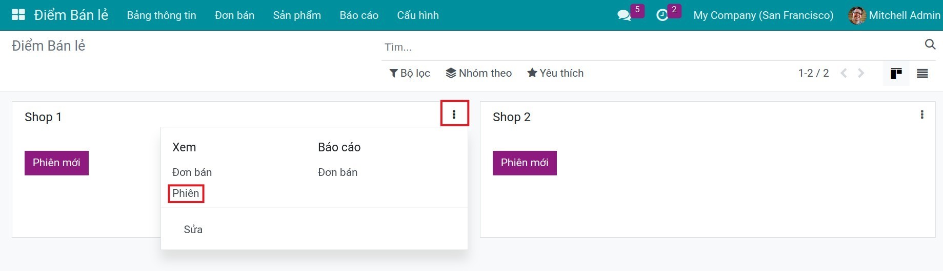 Yêu cầu đóng phiên thủ công