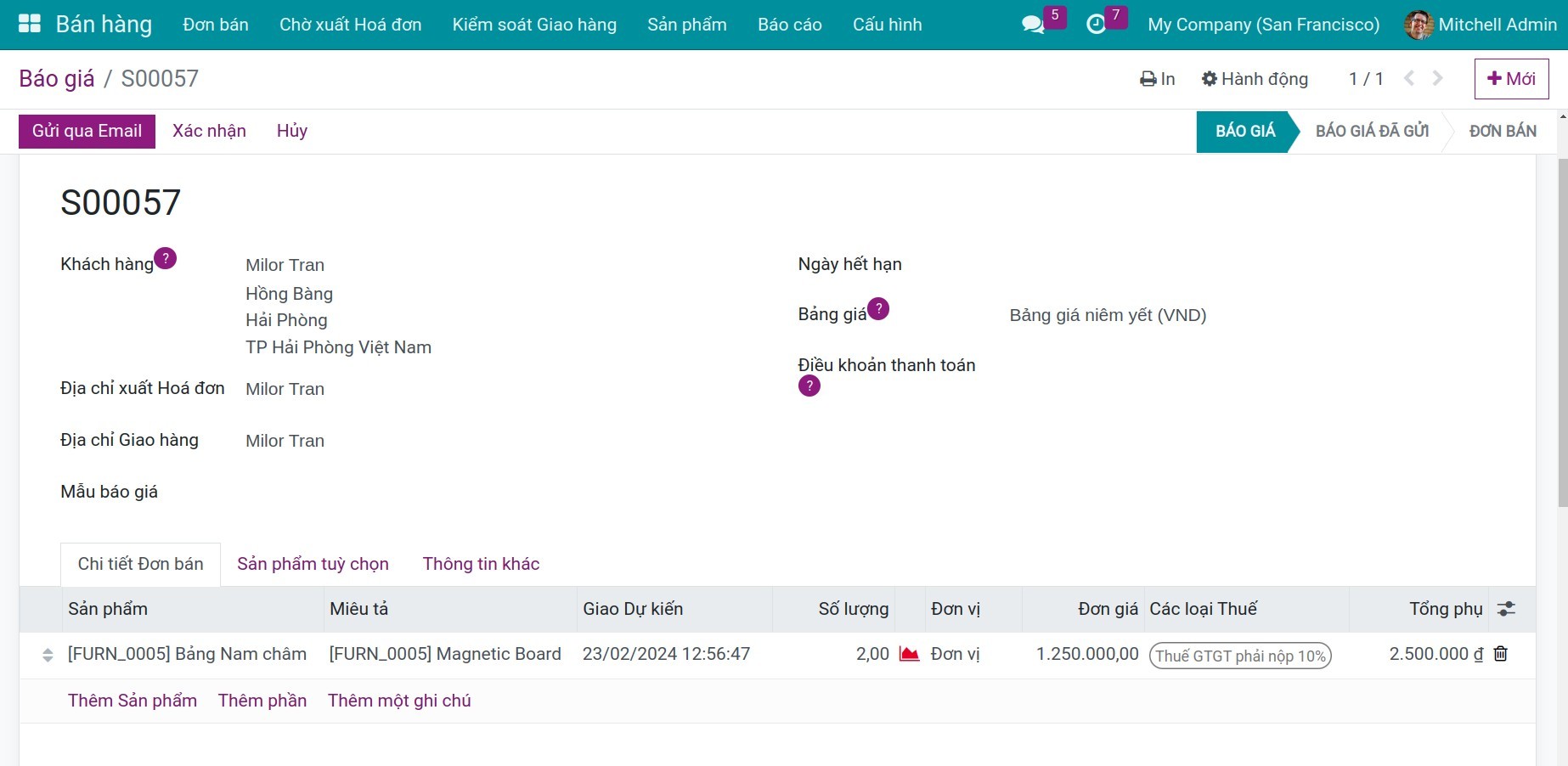 Create sales orders using gift cards or eWallets in Viindoo