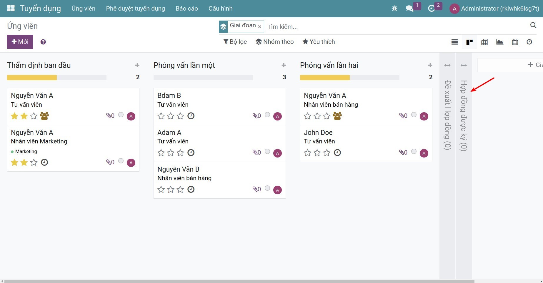 Đóng trong Kanban