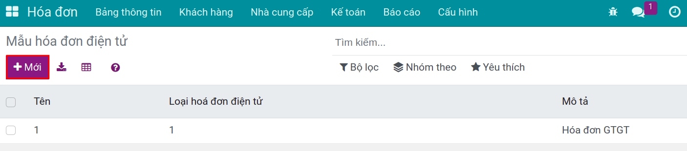 Mẫu hóa đơn điện tử