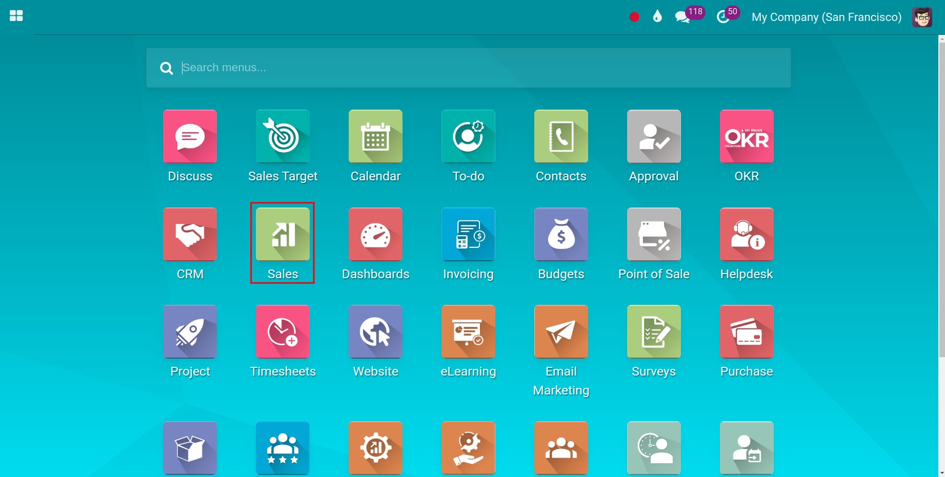 Sales app - Viindoo