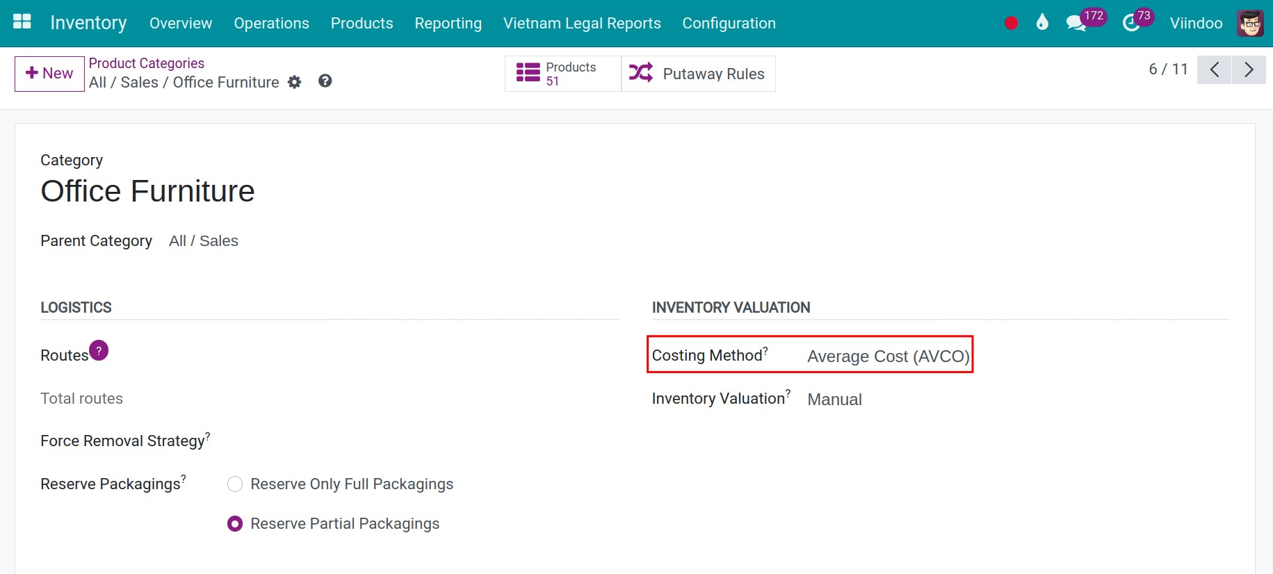 Configure the Average Cost