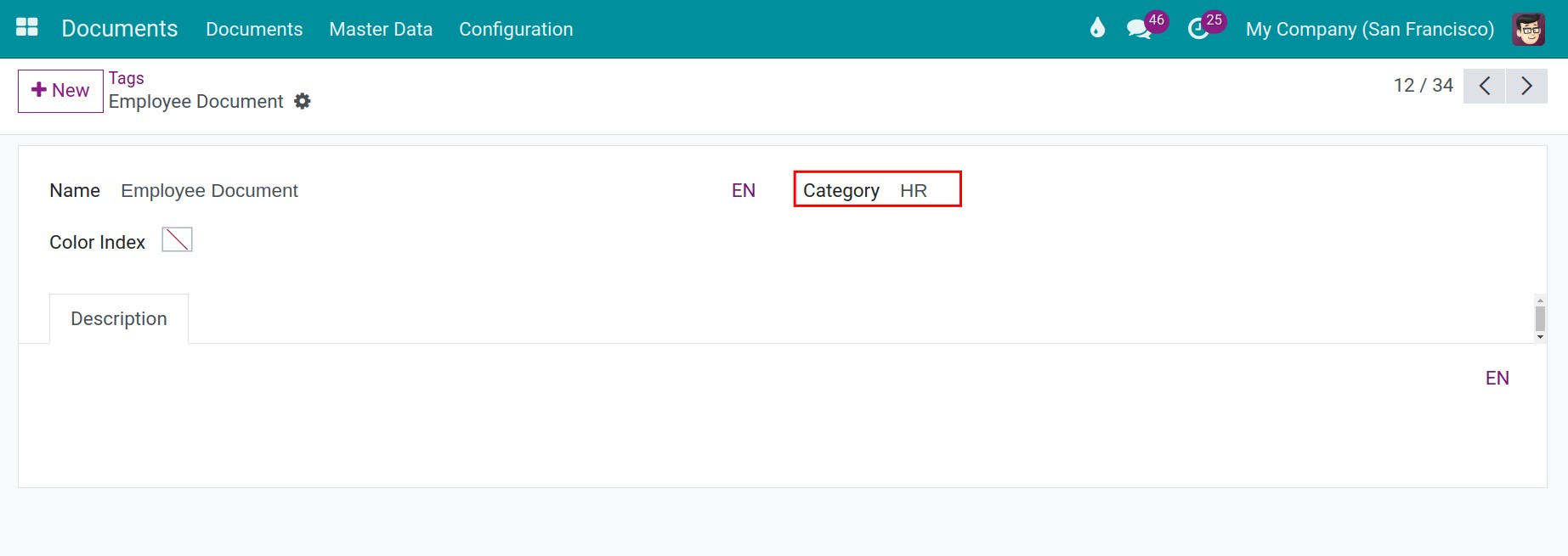 Add a tag to multiple tag categories in Viindoo