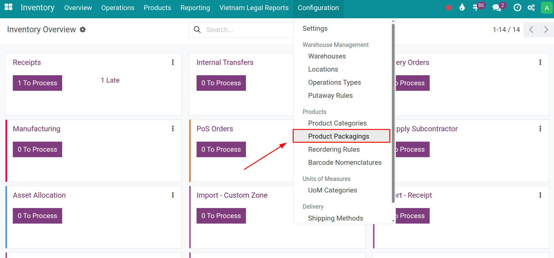 Tabmenu products packaging
