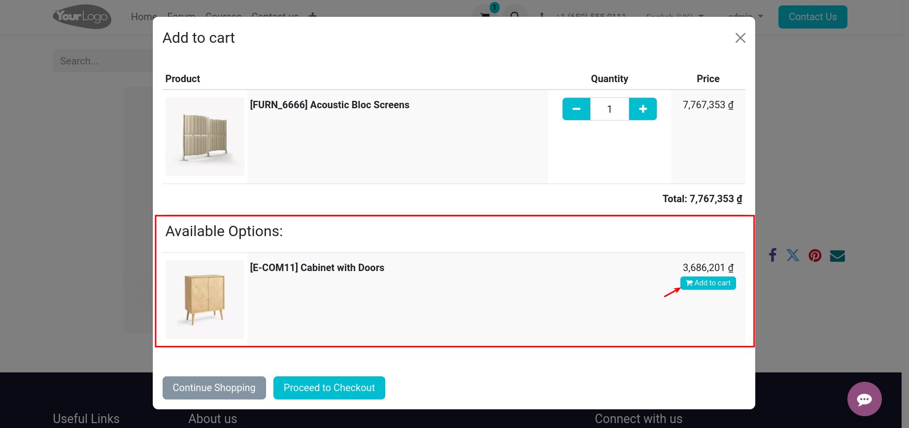 Create a sales order and choose a product - Viindoo.