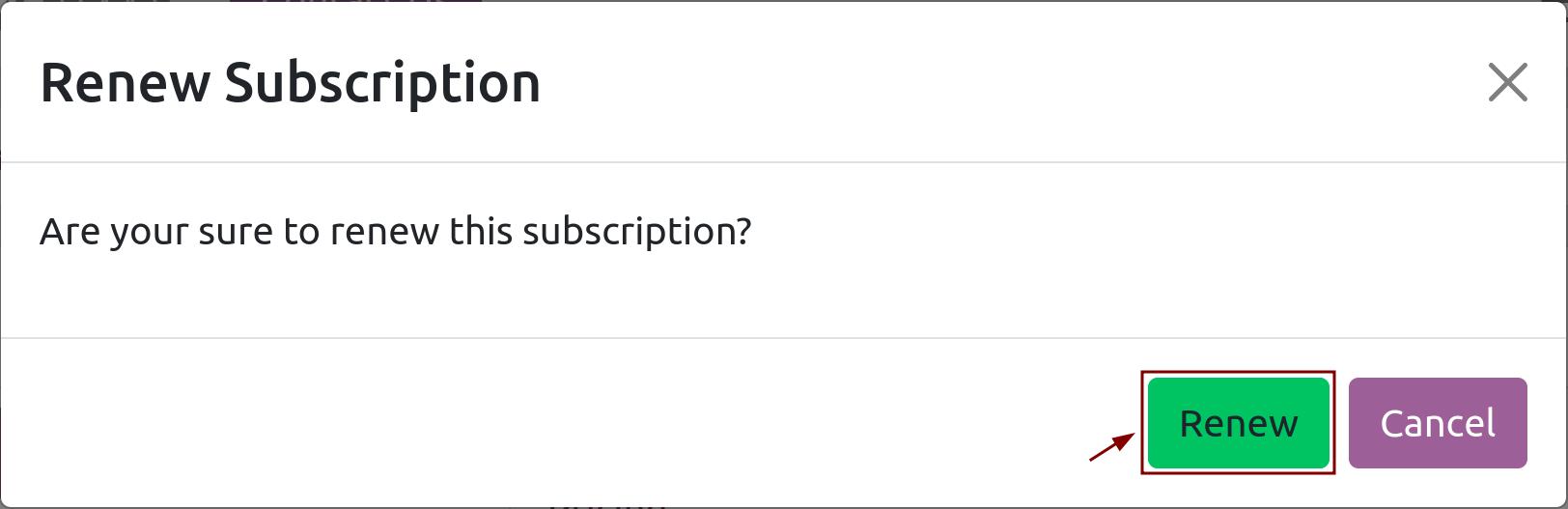 Viindoo Subscription Renewal