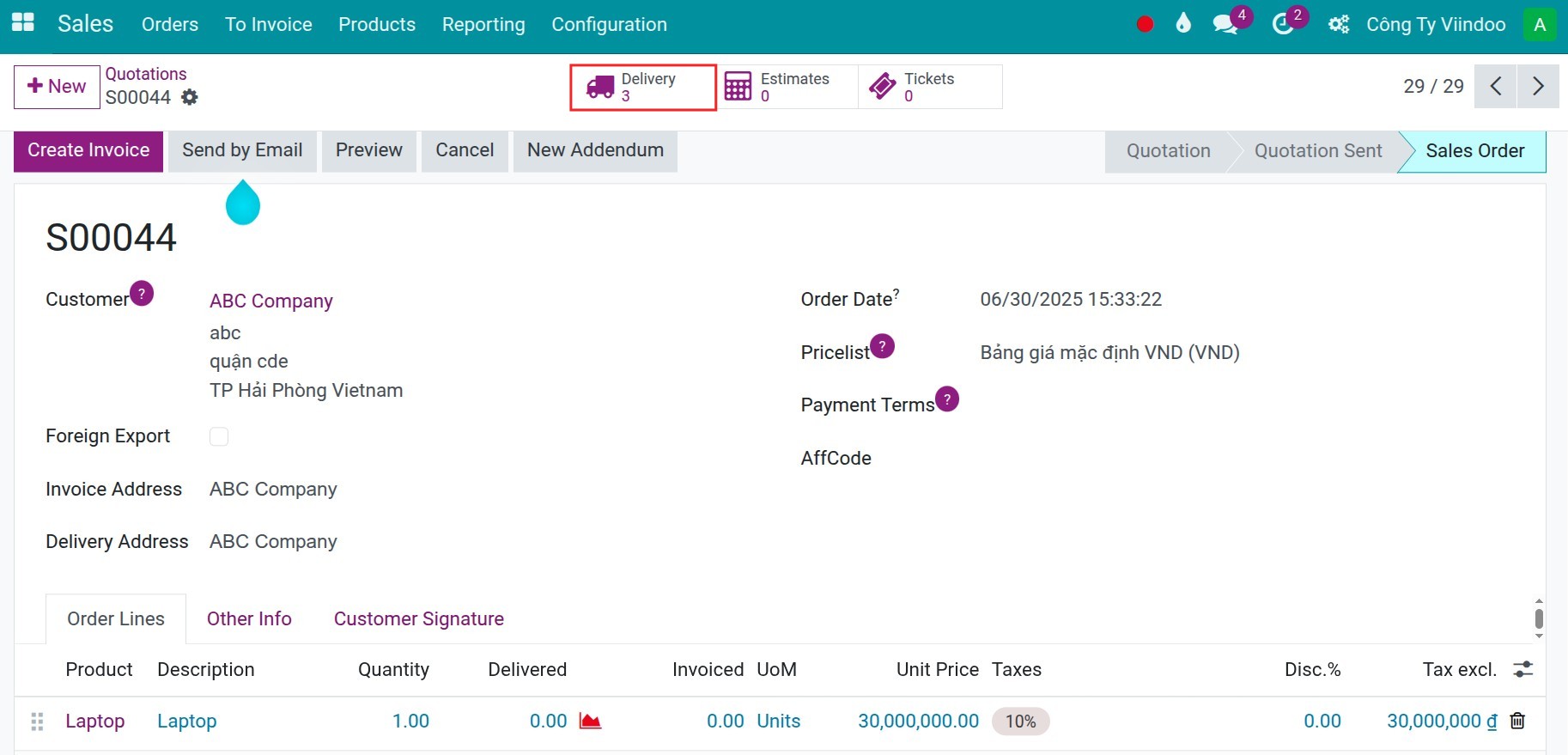 Internal Transfers from SO