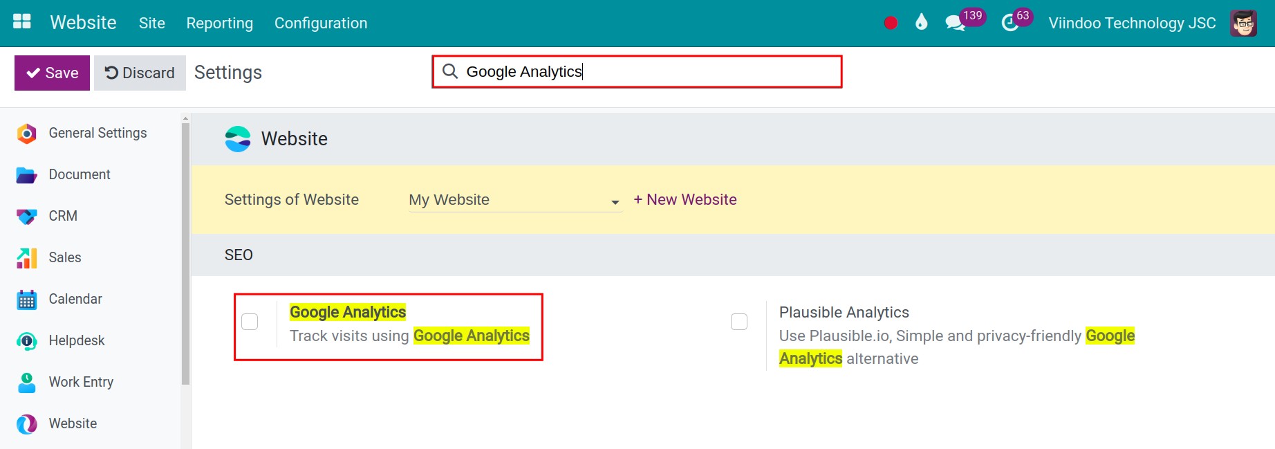Traffic tracking feature in Google Analytics