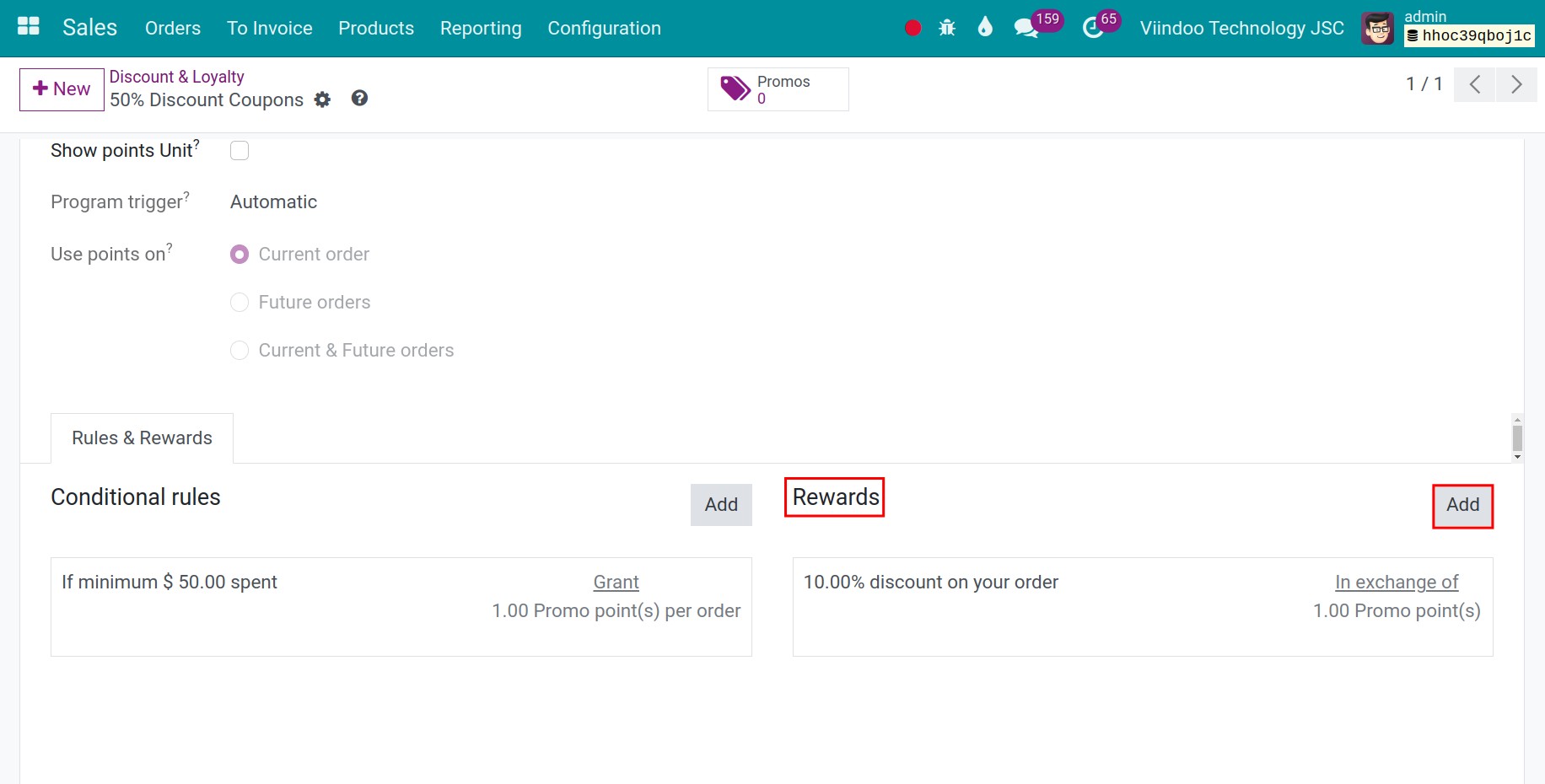 Add rewards