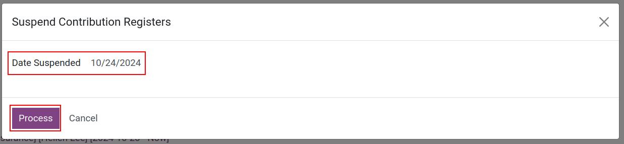 Suspend the insurance contributions