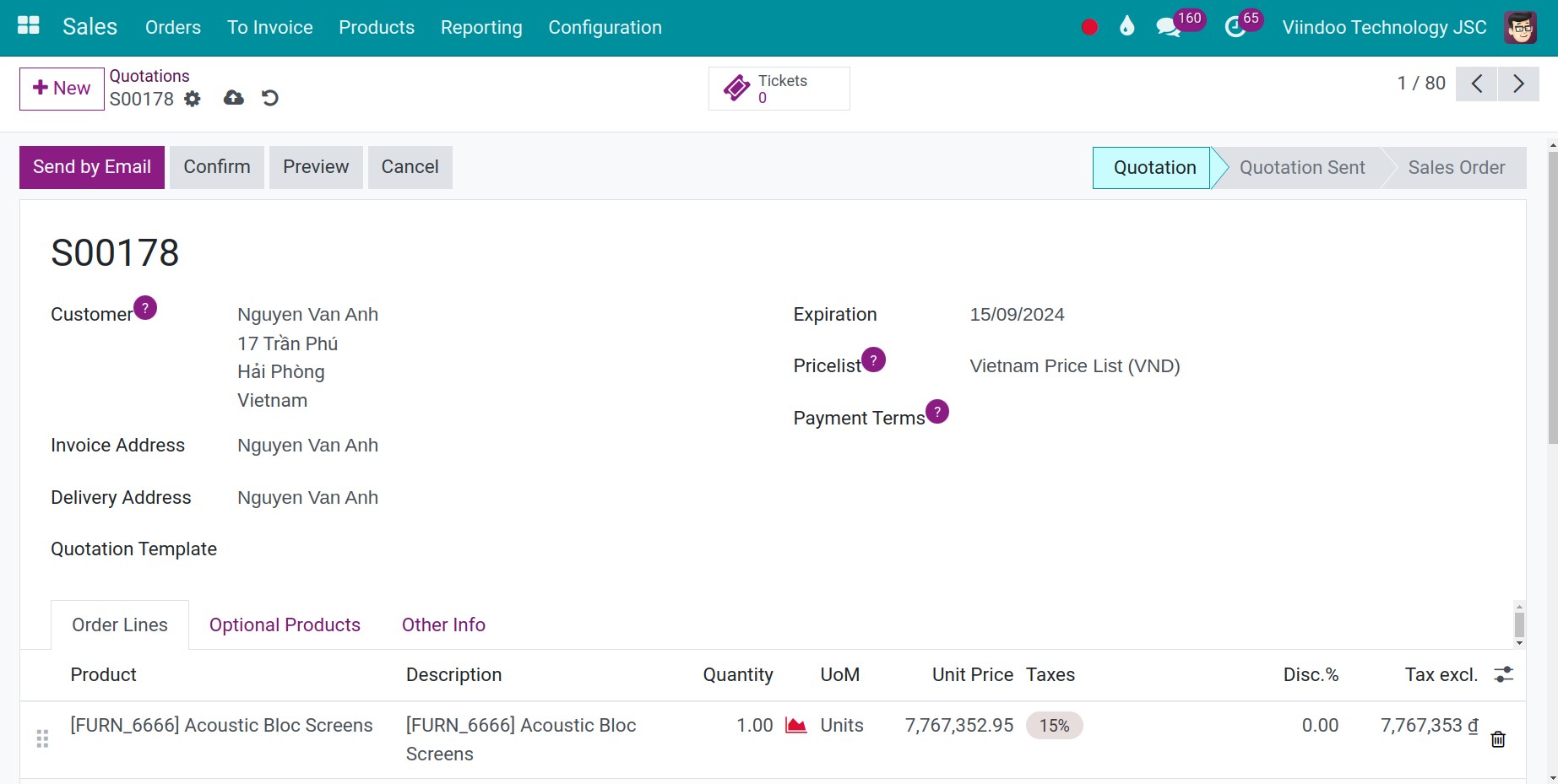 Create sales orders using gift cards or eWallets in Viindoo