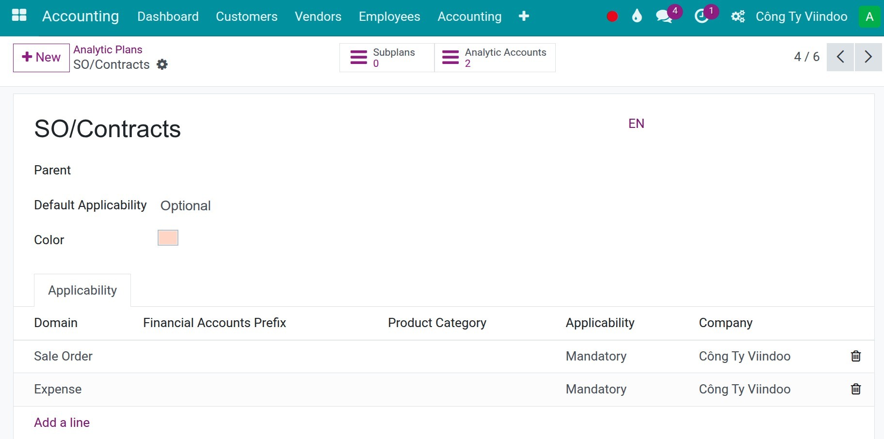 Configure Analytic plans
