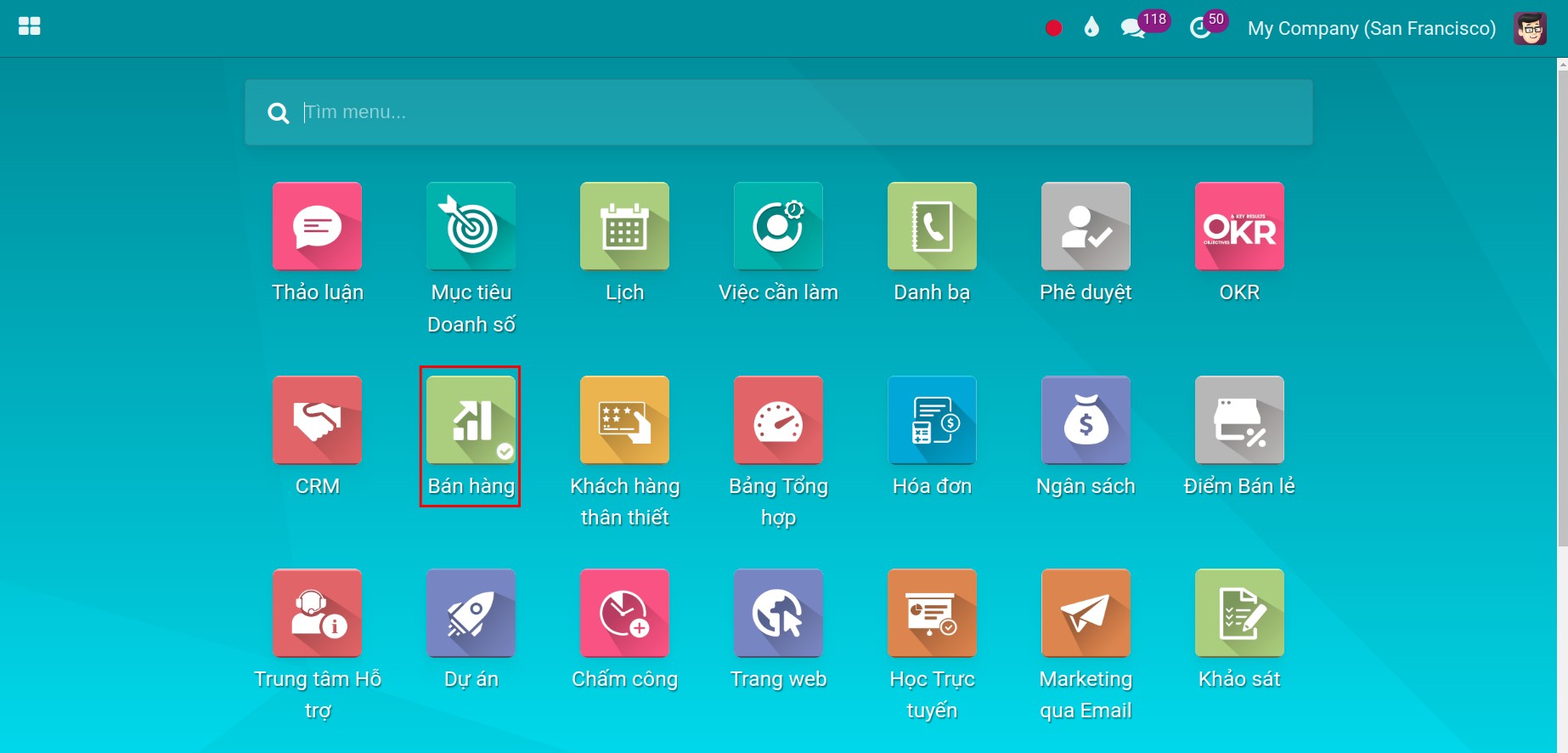 Ứng dụng bán hàng - Viindoo