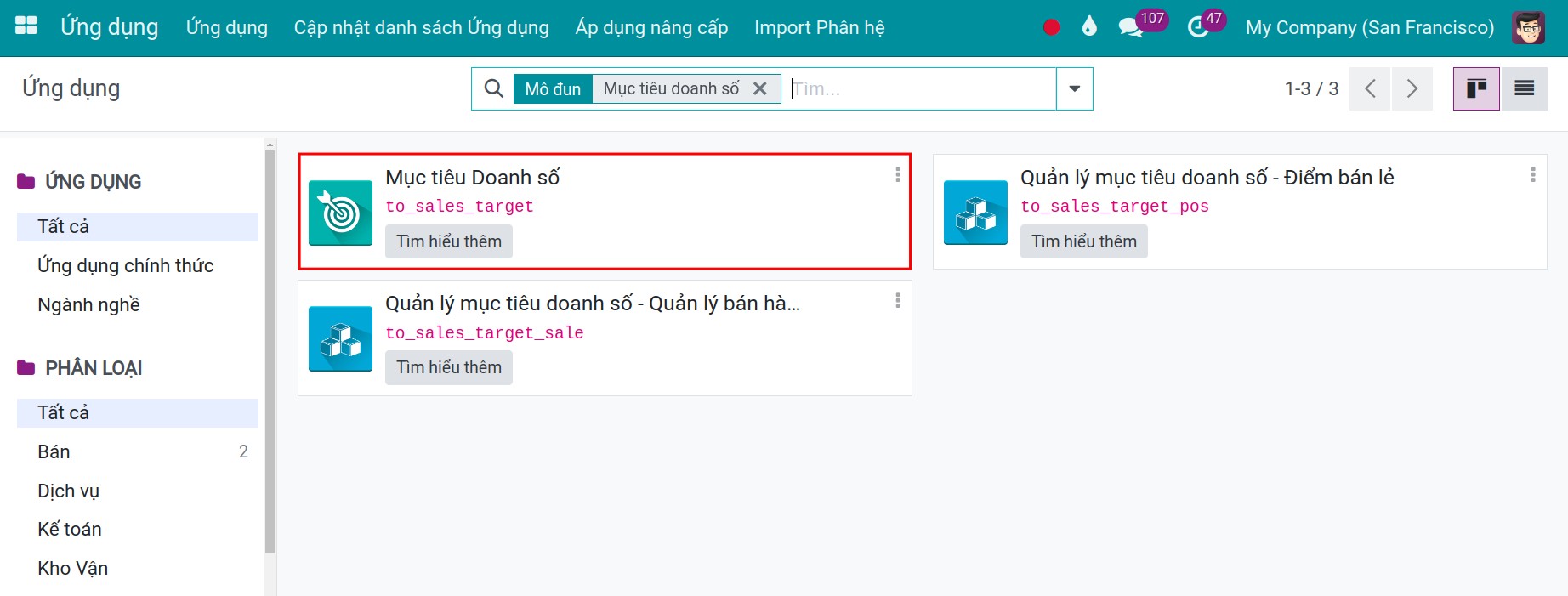Xác nhận mục tiêu doanh số đội