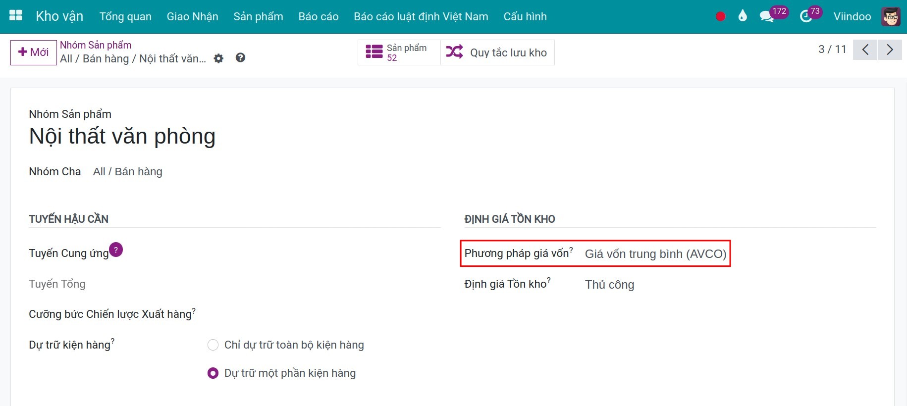 cấu hình định giá trung bình