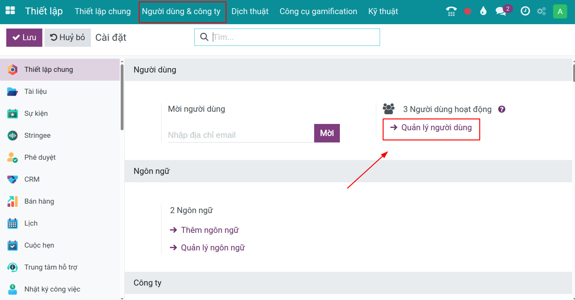 Phân quyền người dùng