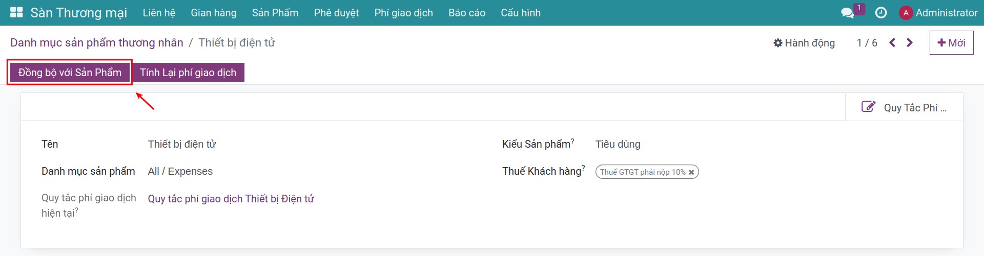 Đồng bộ sản phẩm