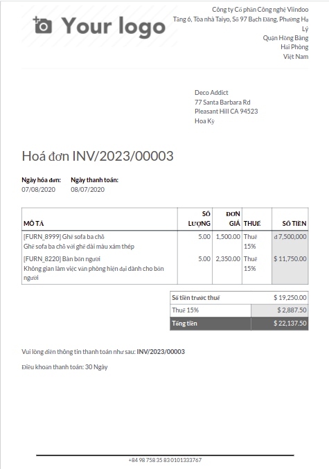 Mẫu báo cáo sử dụng bố cục Boxed