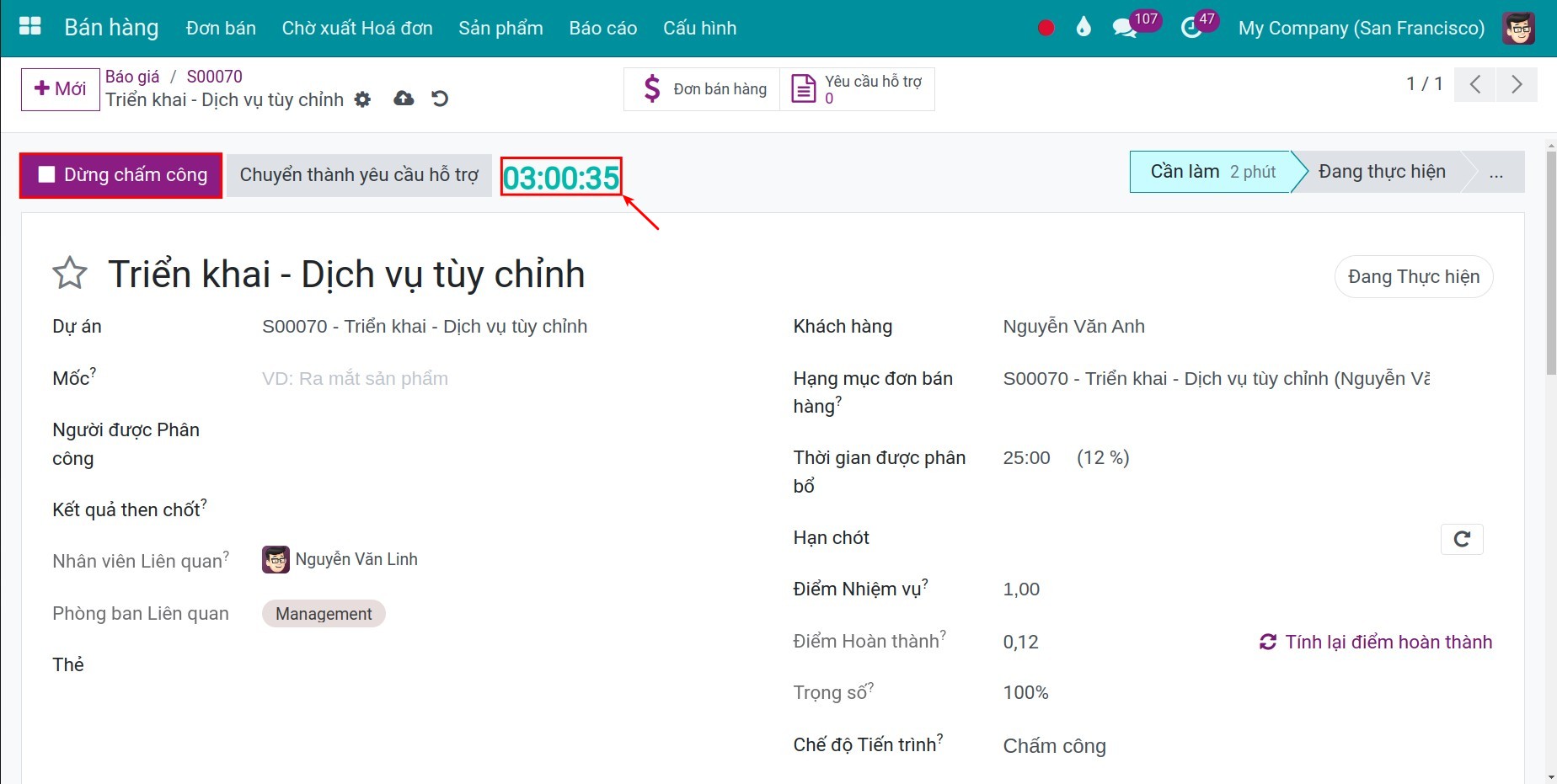 Kích hoạt chấm công tự động trên Viindoo.