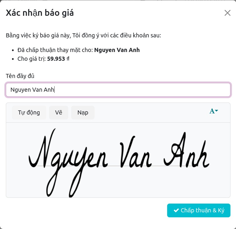 Thao tác ký trực tuyến - Viindoo