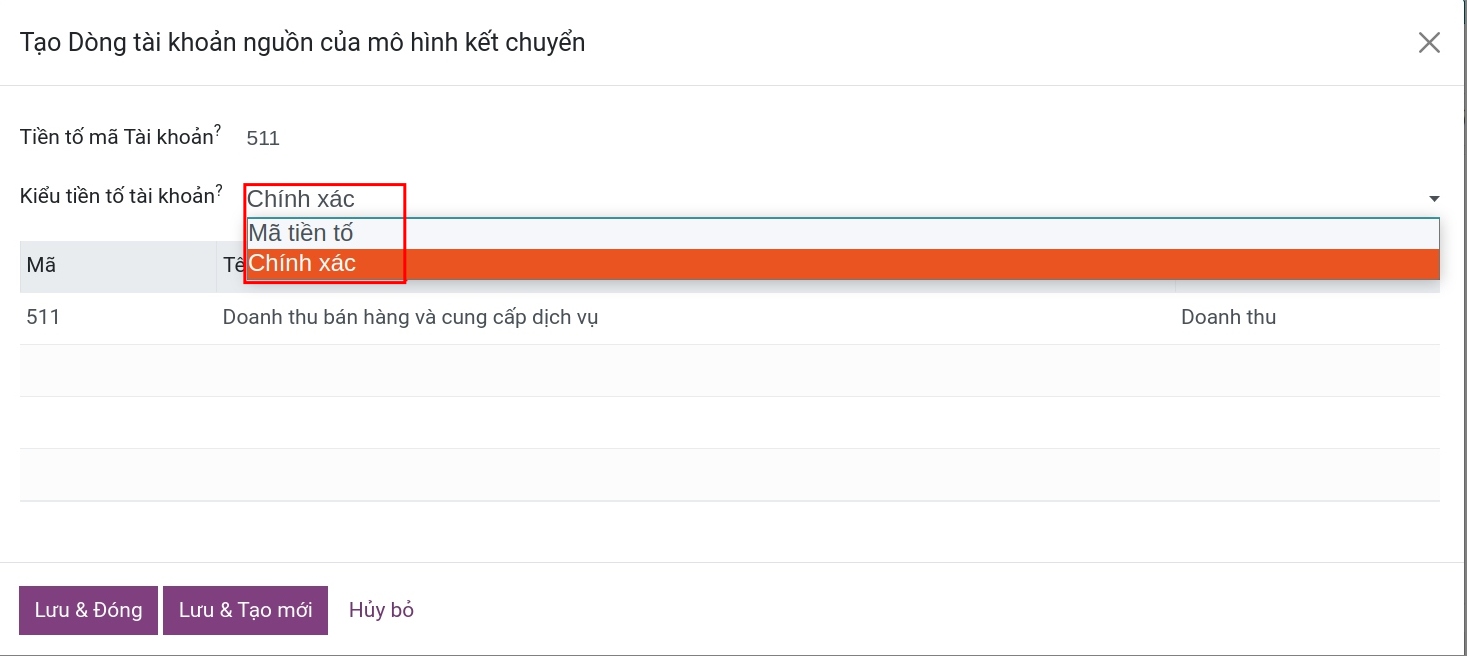 Kết chuyển số dư tài khoản